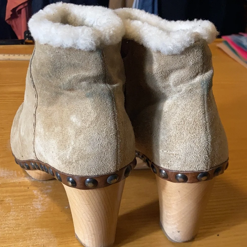 Barneys New York Tan Heeled Boots - Picture 8 of 9